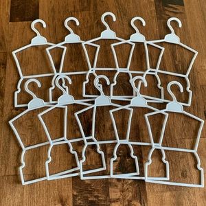 18 inch Doll Clothes Hangers, Set of 10